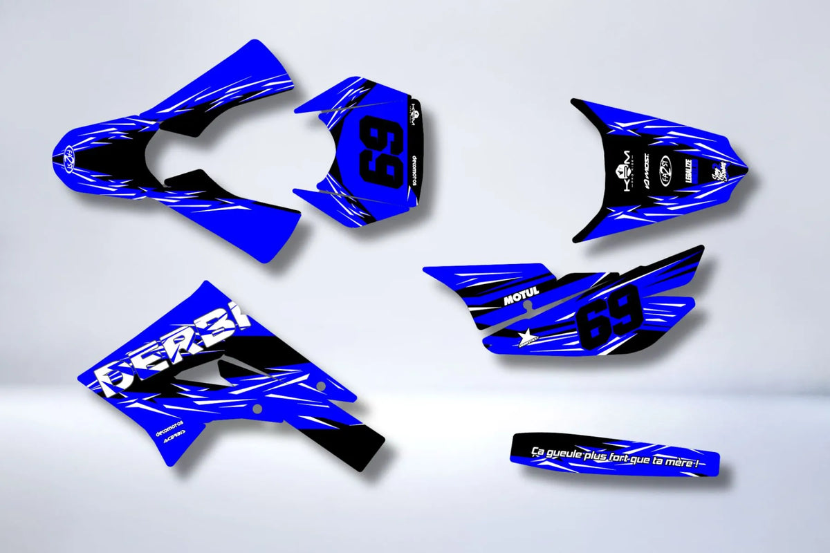 Kit Déco DERBI X-TREME / RACING 2011-2017 - FULL BLUE