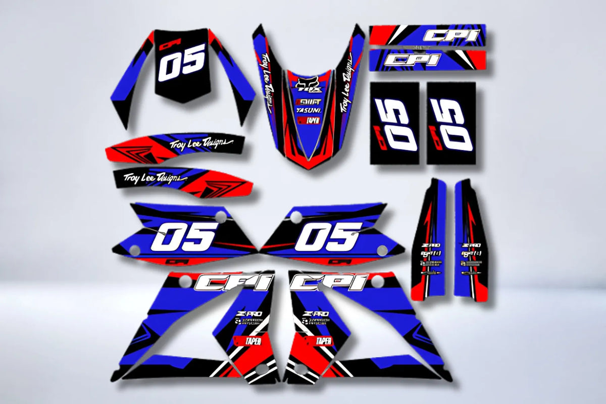 CPI Deco Kit After 2007 - BLUE RED
