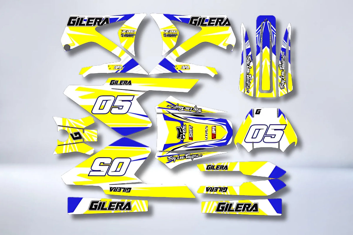 Dekorationskit GILERA SMT / RCR VOR 2011 - GELB BLAU