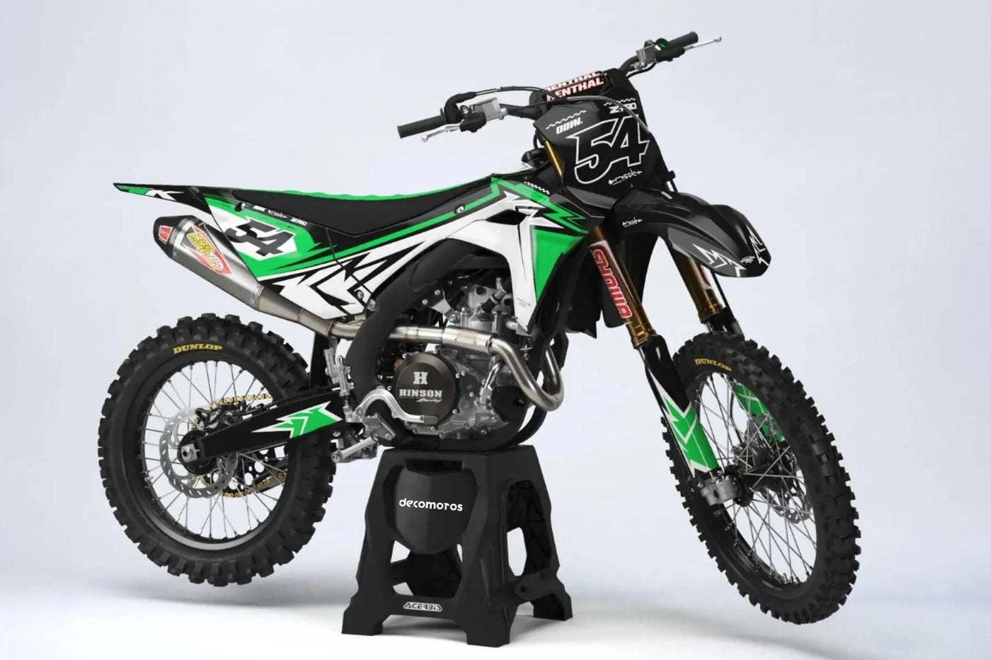 Kit Déco KAWASAKI KX 125/250 Semi-Personnalisé - Rythme