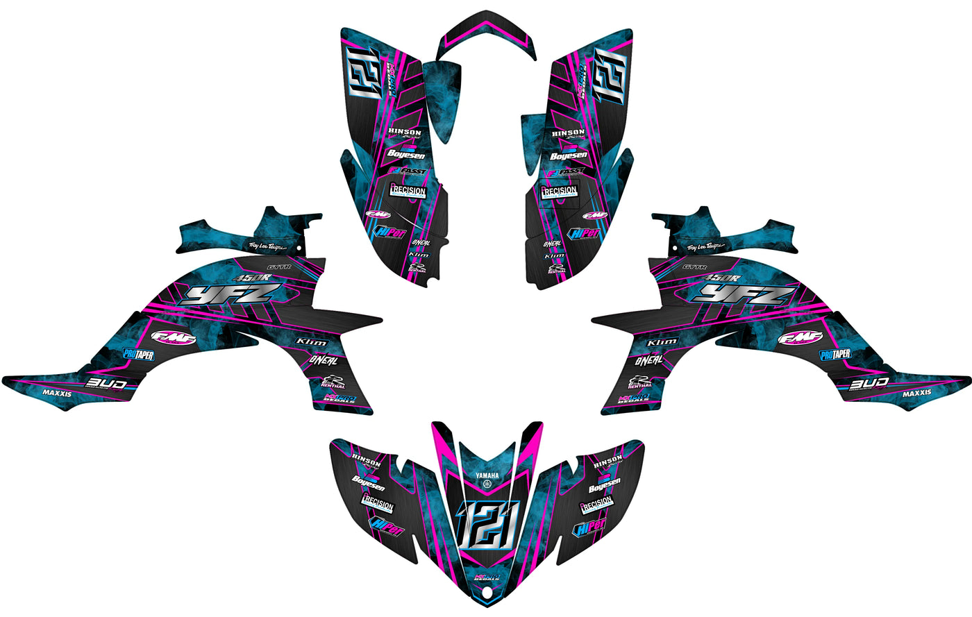 Kit déco Yamaha YFZ 450 R RAPTOR 2004-2008 - DYNORA