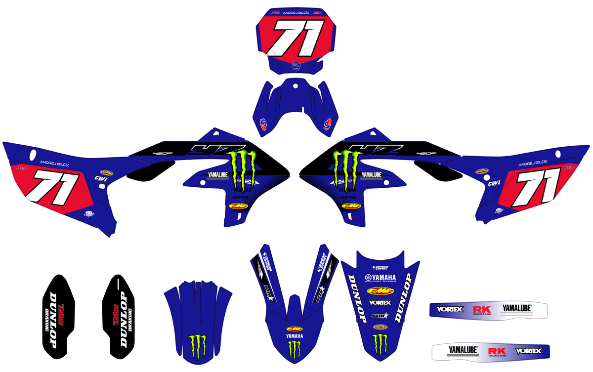 Kit Déco Yamaha YZF 250 2024-2025 & YZF 450 2023-2025 - ARVION