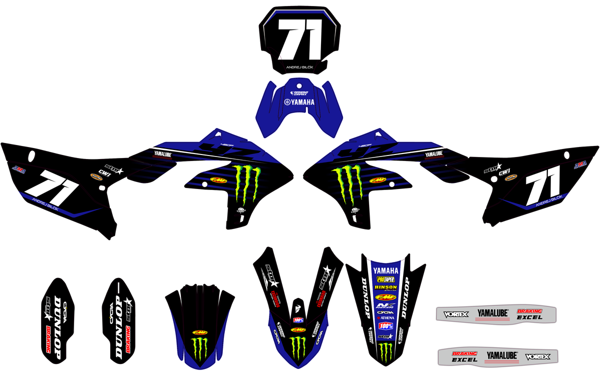 Kit Déco Yamaha YZF 250 2024-2025 & YZF 450 2023-2025 - KYNTAR