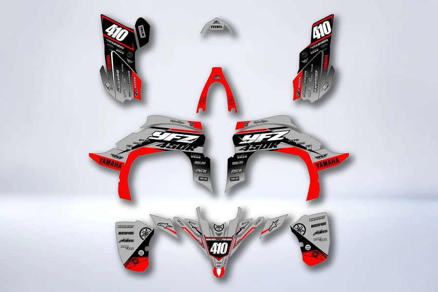 Kit déco Yamaha YFZ 450 R RAPTOR 2014-2022 - SOLYRA