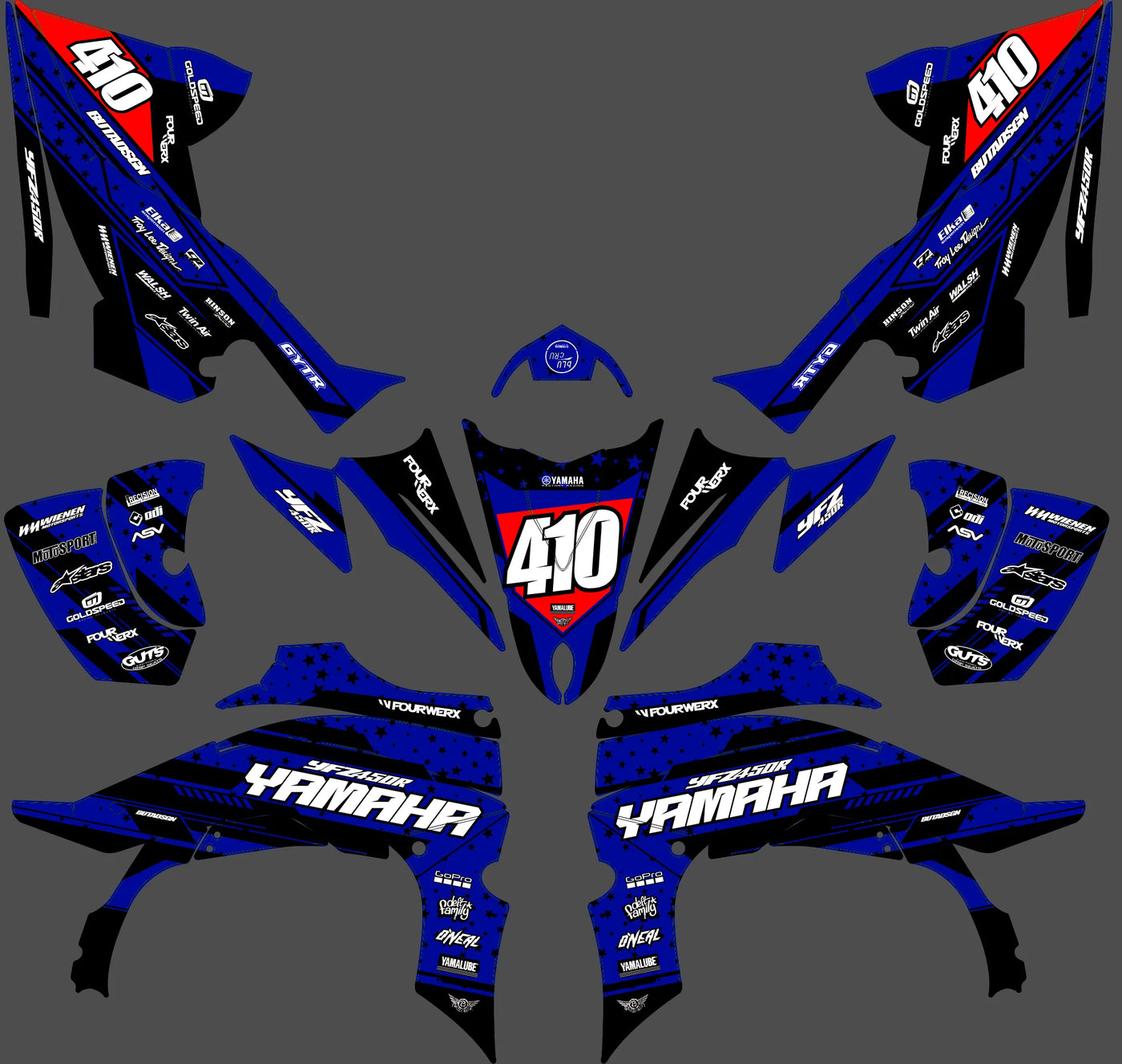 Kit déco Yamaha YFZ 450 R RAPTOR 2014-2022 - ASTYRA