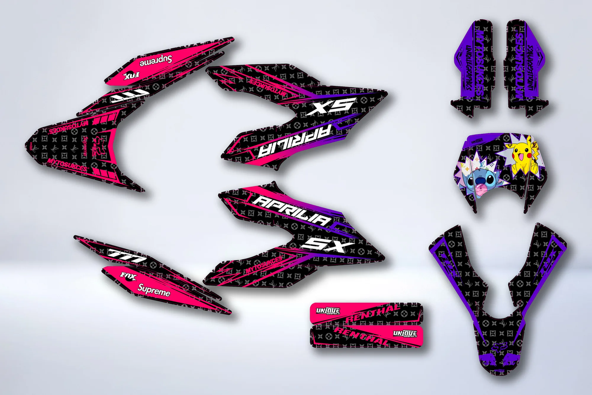 Kit Déco Derbi Senda DRD 125 SM / Aprilia SX 125 2018-2024 - VYRON