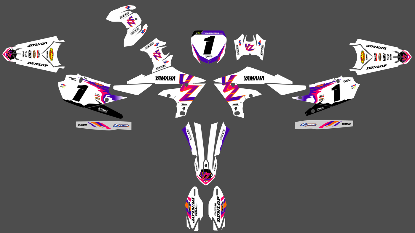 kit gráfico Yamaha YZF 250 ( 2019-2021 ) / 450 ( 2018-2022 ) - ANNIVERSARY
