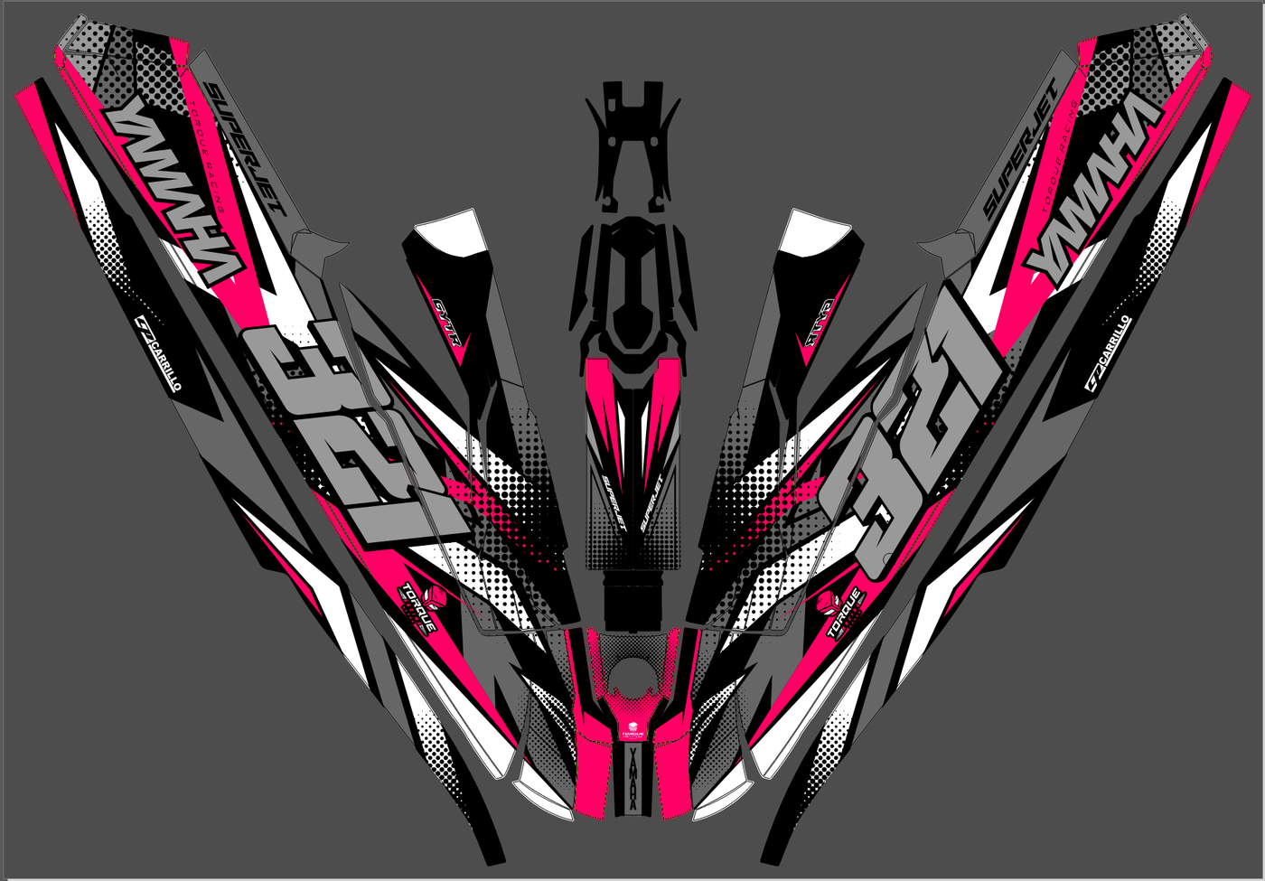 Dekor-Kit KRYPTAÏ - Yamaha SUPERJET 2021-2025
