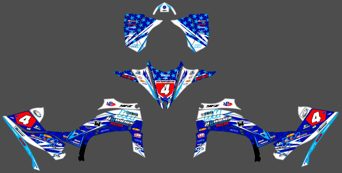 Kit déco Yamaha YFZ 450 R RAPTOR 2014-2022 - SYLION