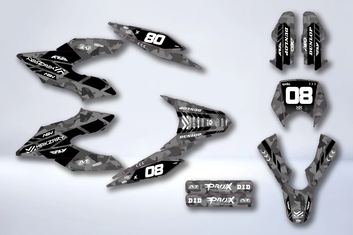 Derbi Senda DRD 125 SM / Aprilia SX 125 2018-2024 graphics kit - ELYSIX