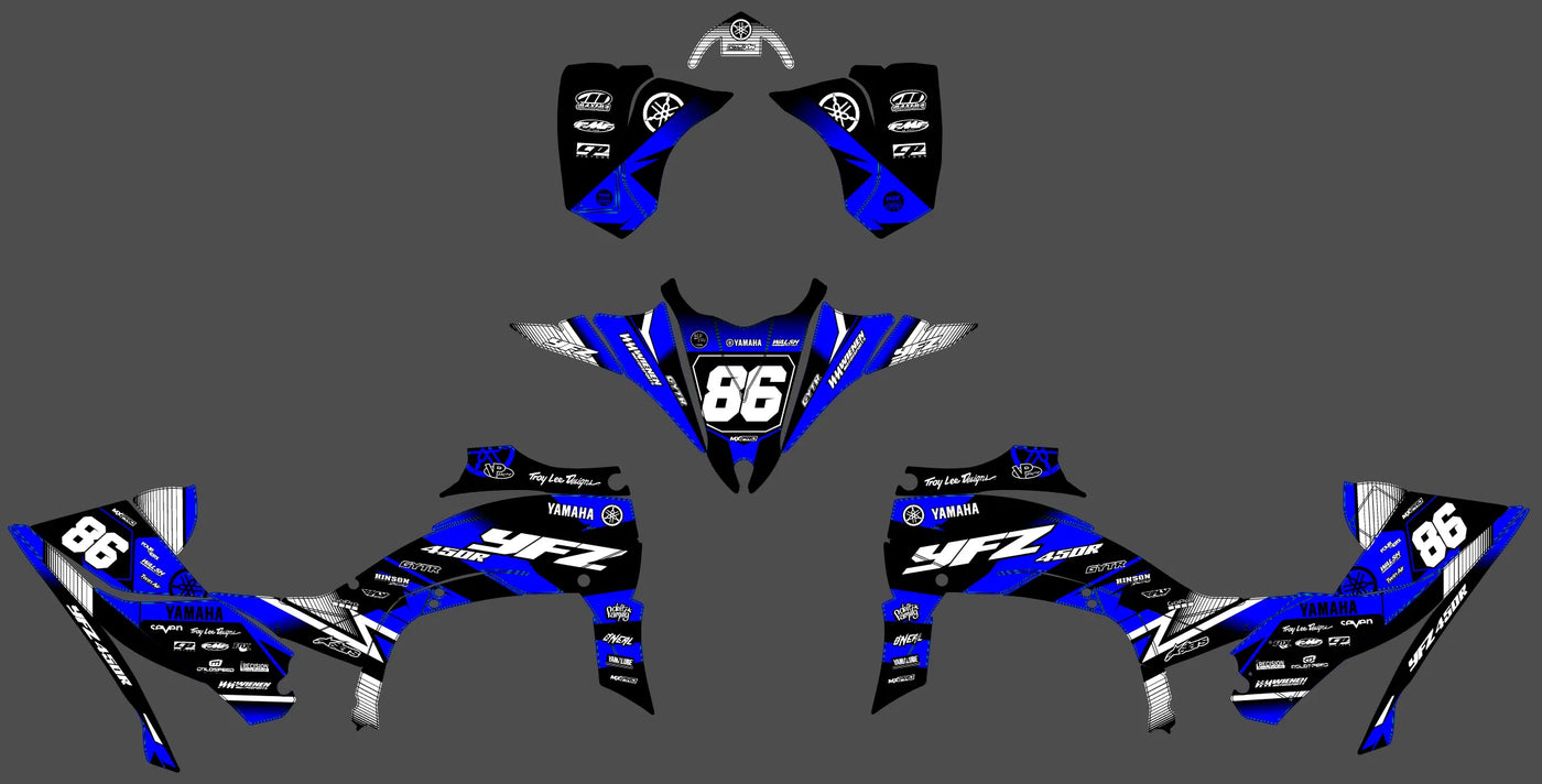 Kit déco Yamaha YFZ 450 R RAPTOR 2014-2022 - IGNYRA
