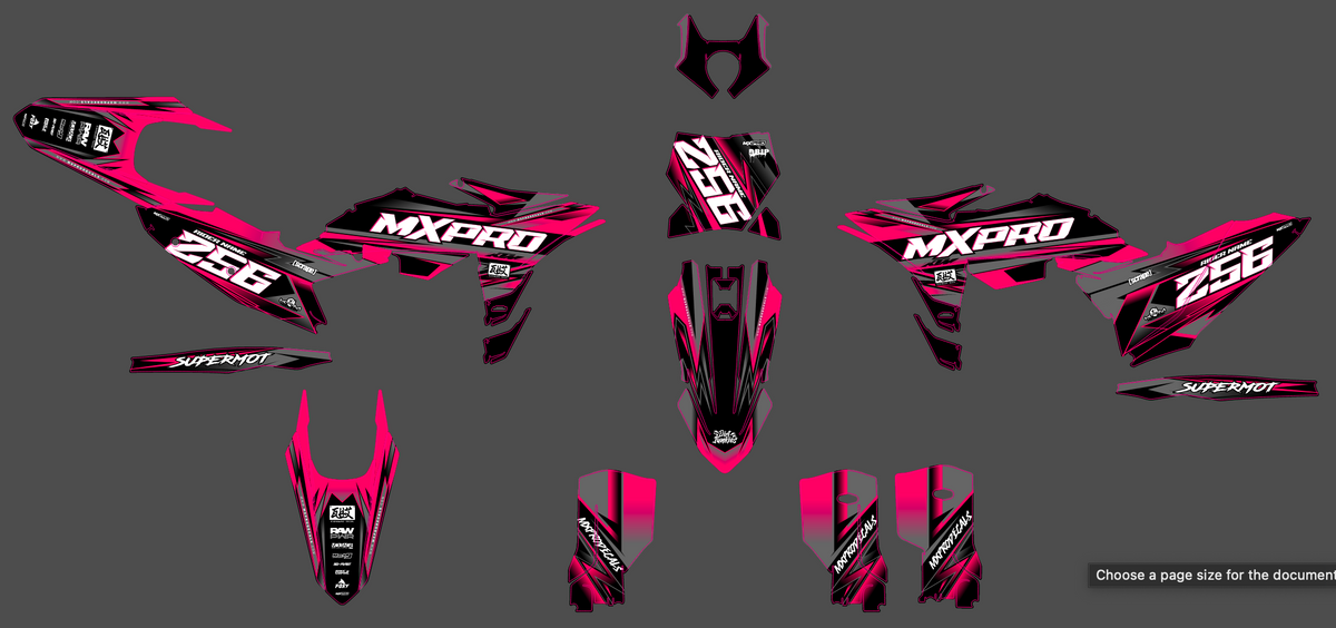 Dekor-Kit KTM SX-SXF 2025 - ELVARO