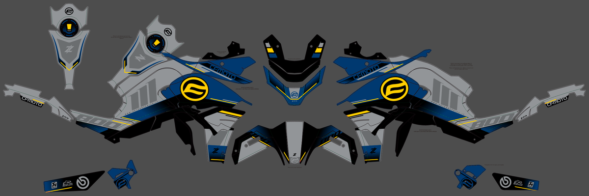 kit gráfico CF MOTO 800 MT 2022-2025 - KRYNTAL