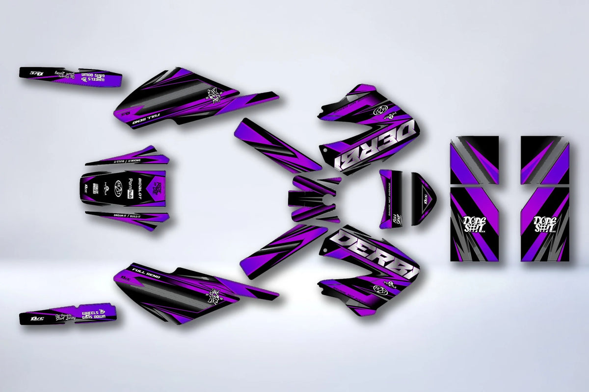 Graphics kit DERBI XTREME XRACE BEFORE 2011 - PURPLE #1