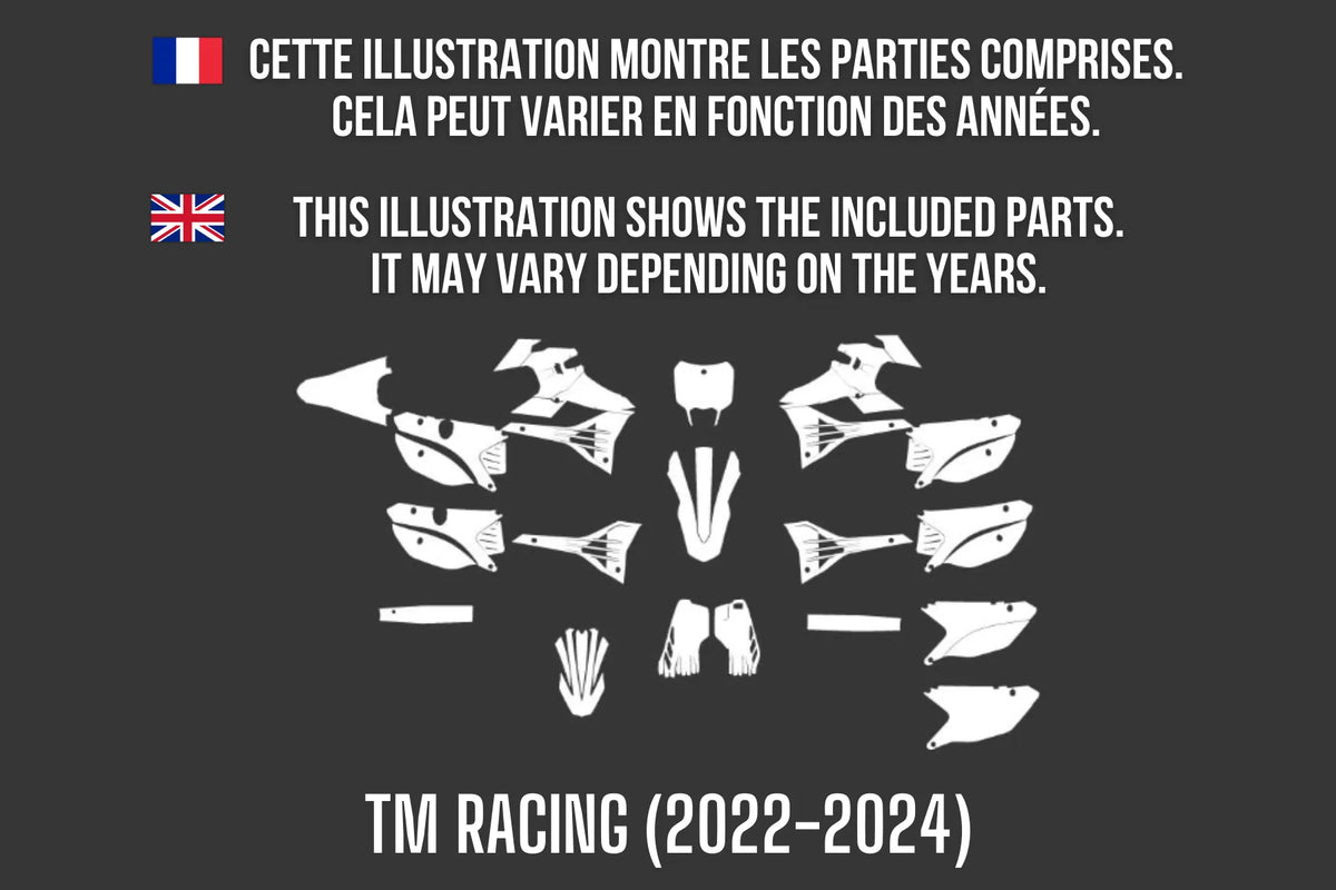 TM Racing (2022-2024) 100% custom Decal Kit