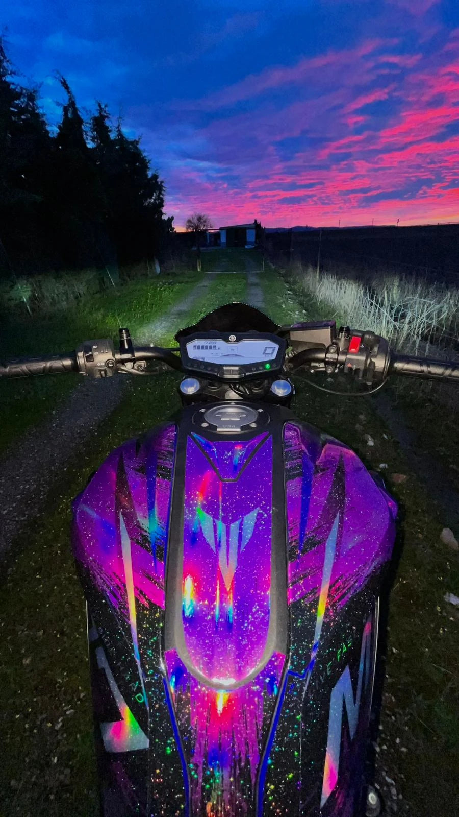 Kit Déco Yamaha MT 125 / MT 03 / MT 07 / MT 09 / MT 10 Semi-Personnalisé - PURPLE