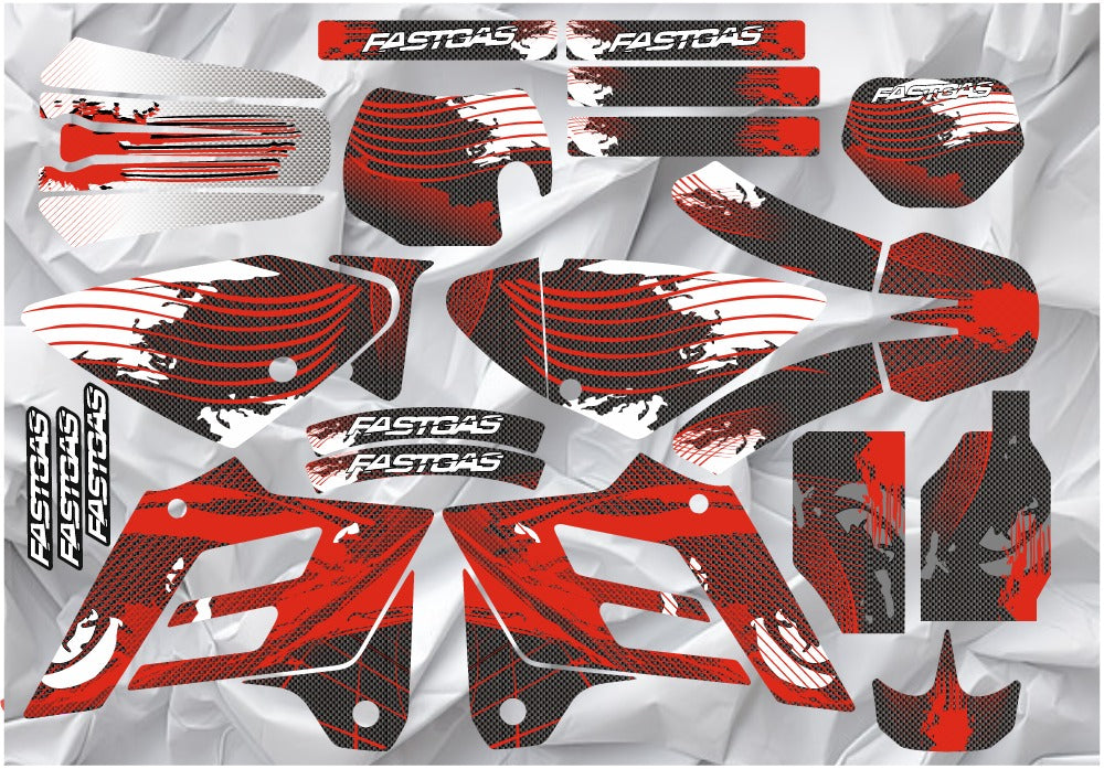 GAS GAS EC 2002-2006 RED graphics kit