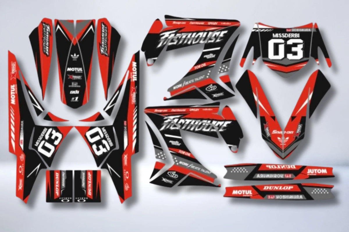 Dekor-Kit TNT ROT – Derbi Plastique