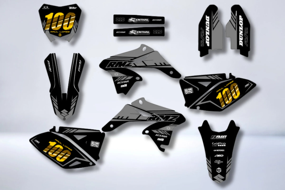 Kit déco SUZUKI RMZ 250 2010-2018 - ZYNTRIX