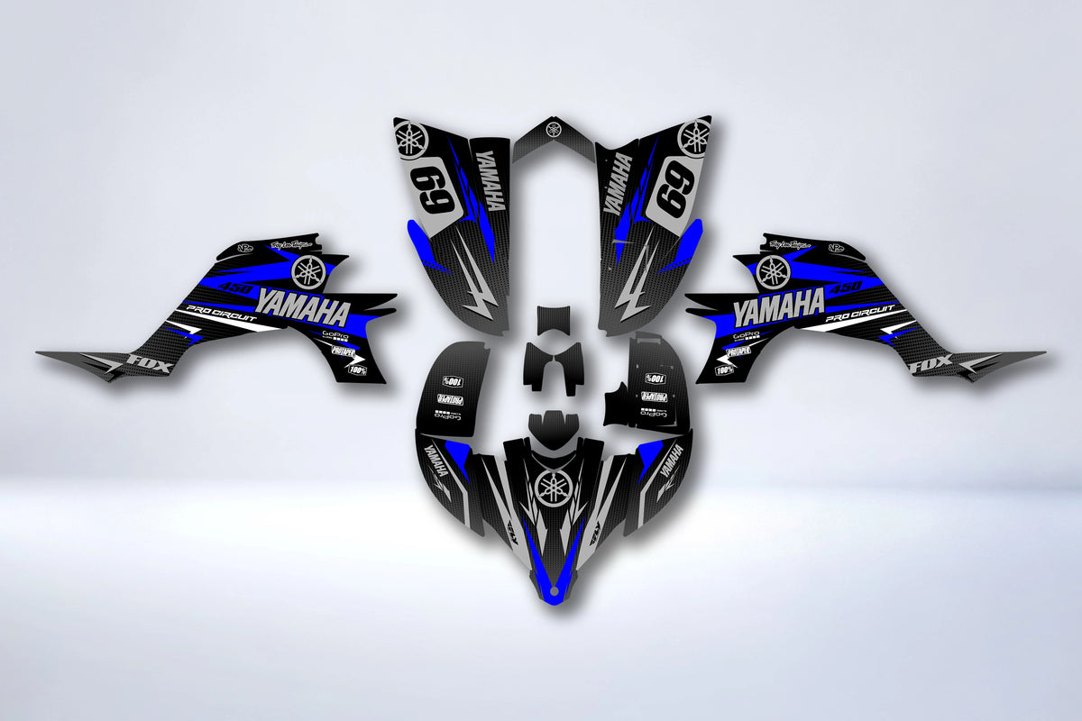 Yamaha YFZ 450 R RAPTOR 2004-2008 graphics kit - ASTORIXA