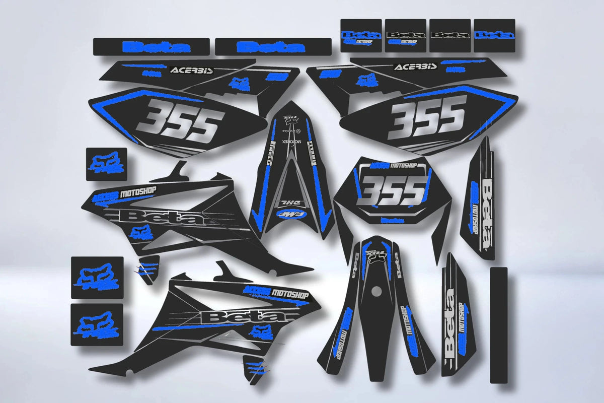 Kit Déco BETA 50 RR 2011-2020 - FACTORY RED GREY