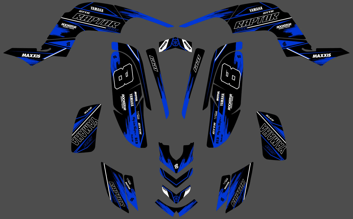 kit grafiche Yamaha YFM 660 RAPTOR - SOLVYX