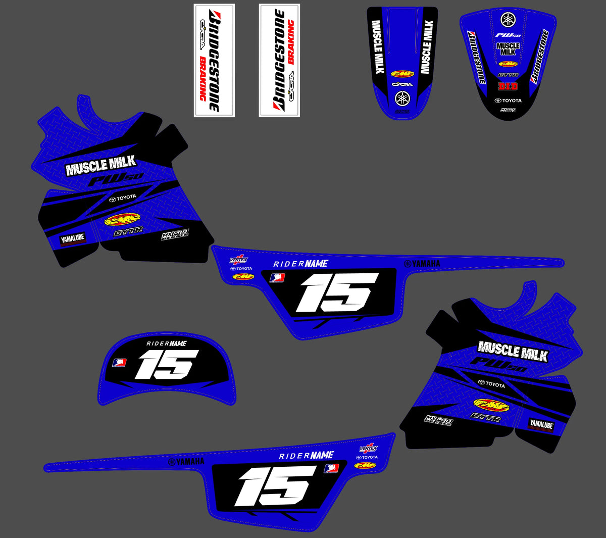 graphics kit YAMAHA PIWI PW 50 80 1990-2025 - KYROS