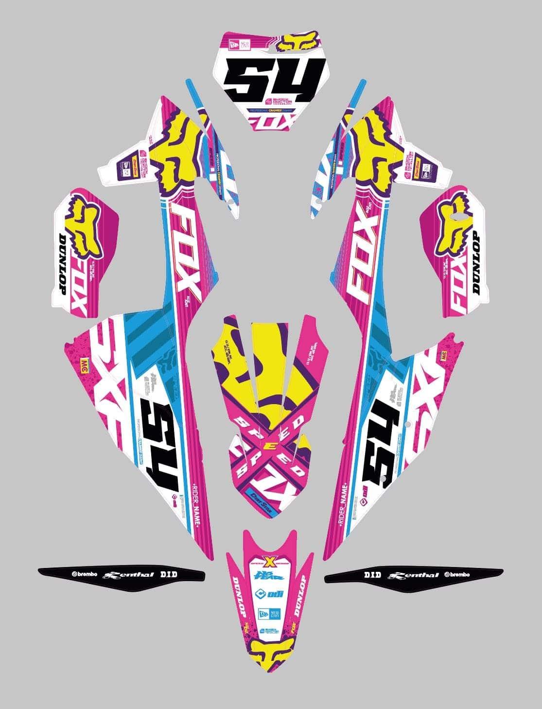 Pinky - Semi-Custom Decal Kit