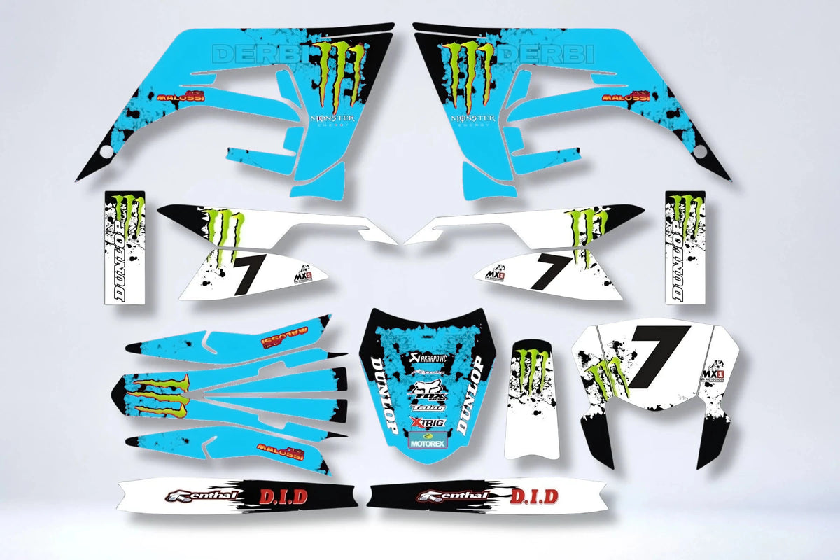 Kit Déco DERBI X-TREME / RACING 2018-2024 - PINK MONSTER