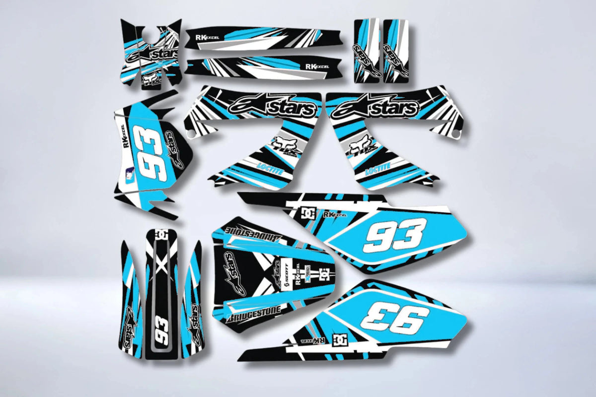 Kit Déco DERBI XTREME XRACE AVANT 2011 - RED ALPINESTAR