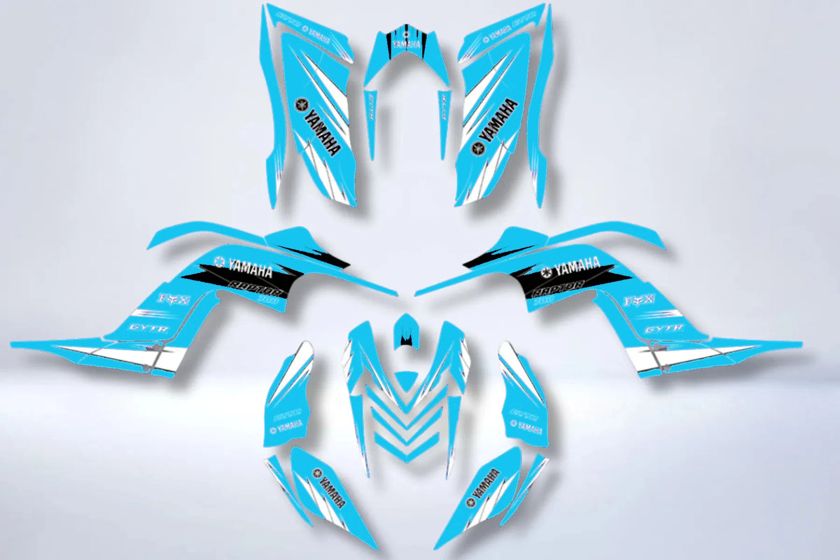 Graphics kit Yamaha YFM 700 RAPTOR 2006-2012 (ultra complete) - ORIGINAL