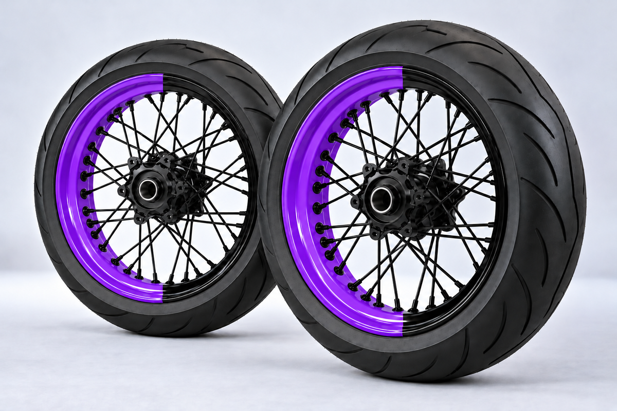 Adesivi Demi-Jantes Bi-ton (50/50 Supermoto)