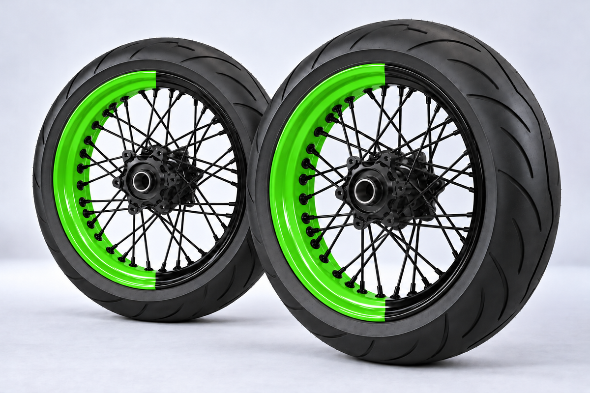 Adesivi Demi-Jantes Bi-ton (50/50 Supermoto)
