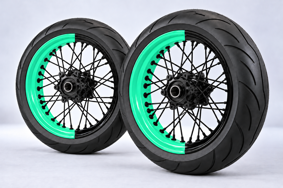 Adesivi Demi-Jantes Bi-ton (50/50 Supermoto)