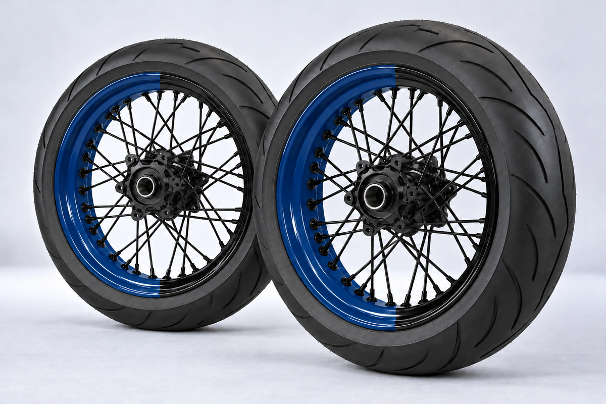Adesivi Demi-Jantes Bi-ton (50/50 Supermoto)