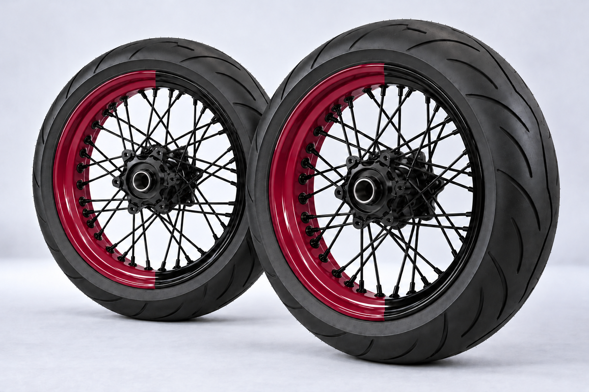 Adesivi Demi-Jantes Bi-ton (50/50 Supermoto)