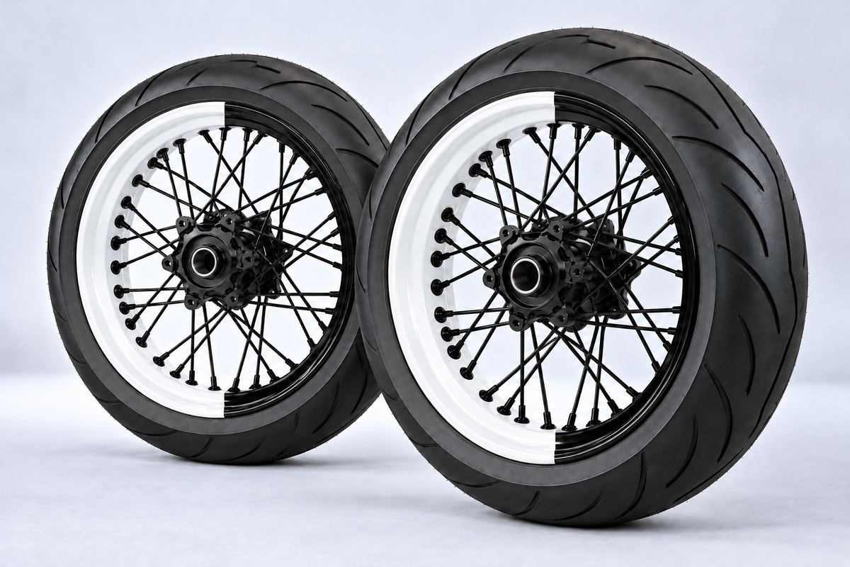 Adesivi Demi-Jantes Bi-ton (50/50 Supermoto)