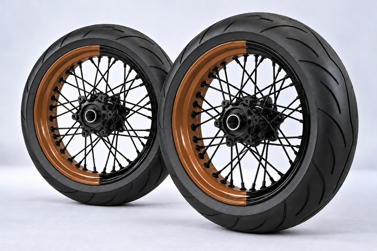 Adesivi Demi-Jantes Bi-ton (50/50 Supermoto)