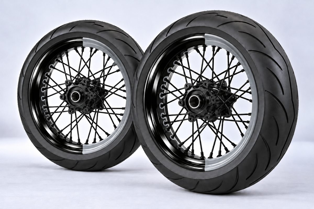 Adesivi Demi-Jantes Bi-ton (50/50 Supermoto)