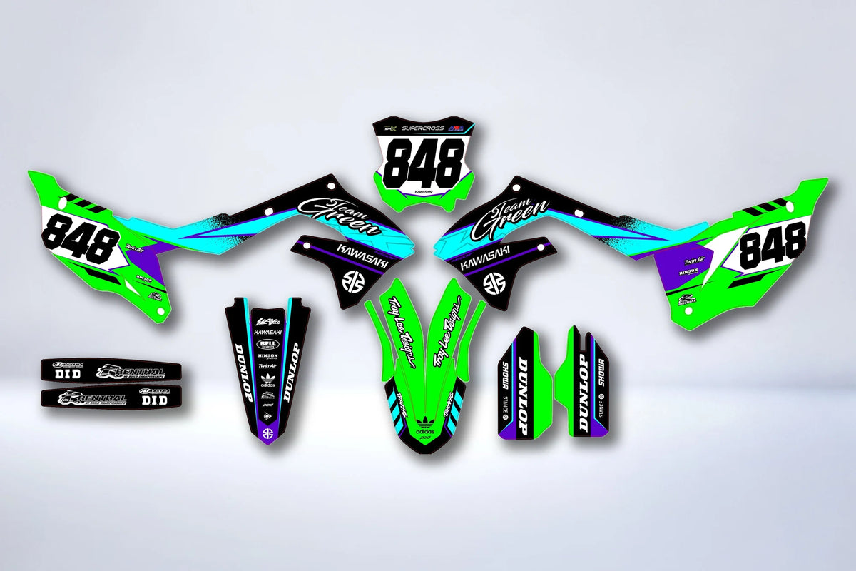 Kit Déco Kawasaki KXF 250 2021-2024 & KXF 450 2019-2023 - Veloxa