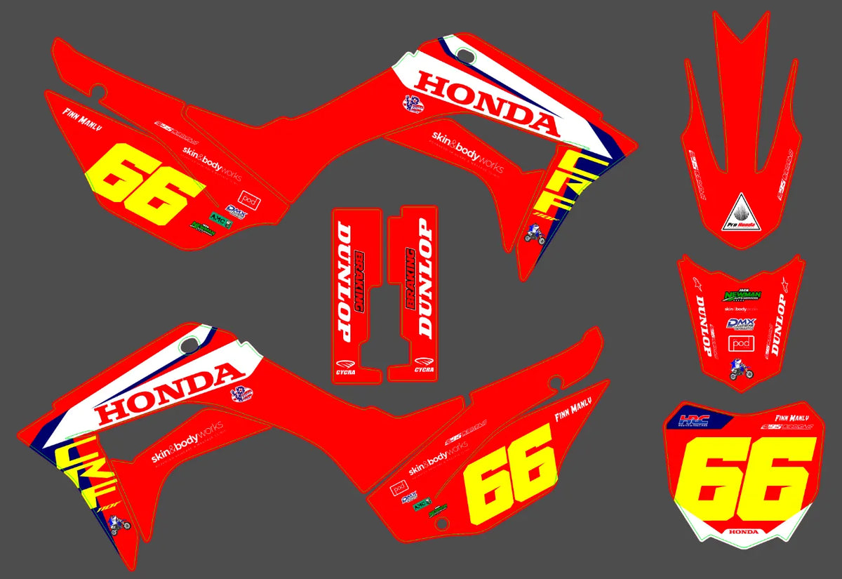 graphics kit HONDA CRF 110 2019-2024 - VEXTOR