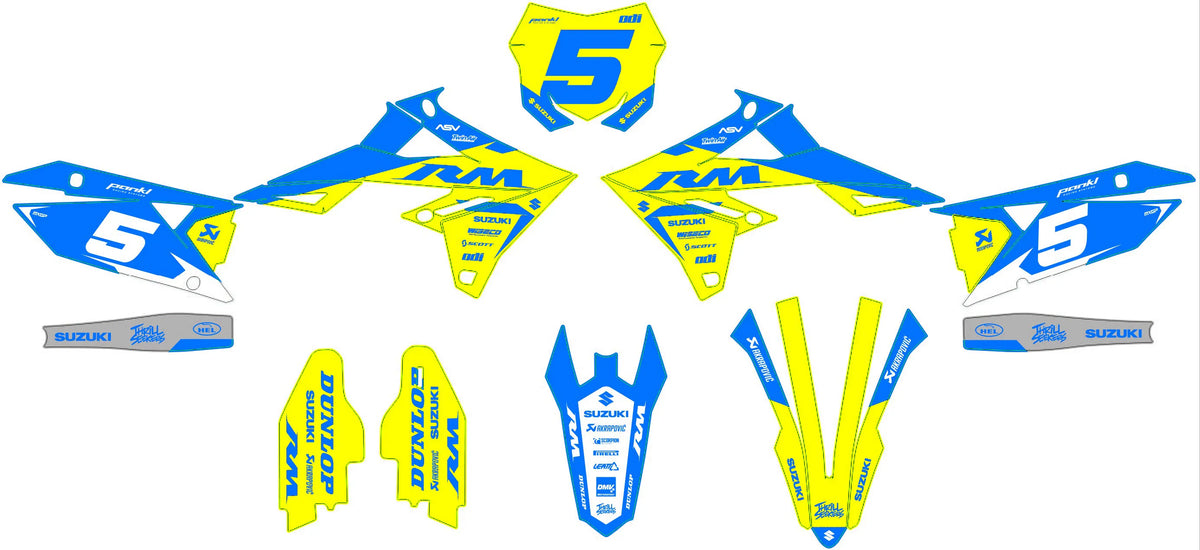 graphics kit SUZUKI RM-Z 450 2018-2025 & RM-Z 250 2019-2023 - IGNITIX
