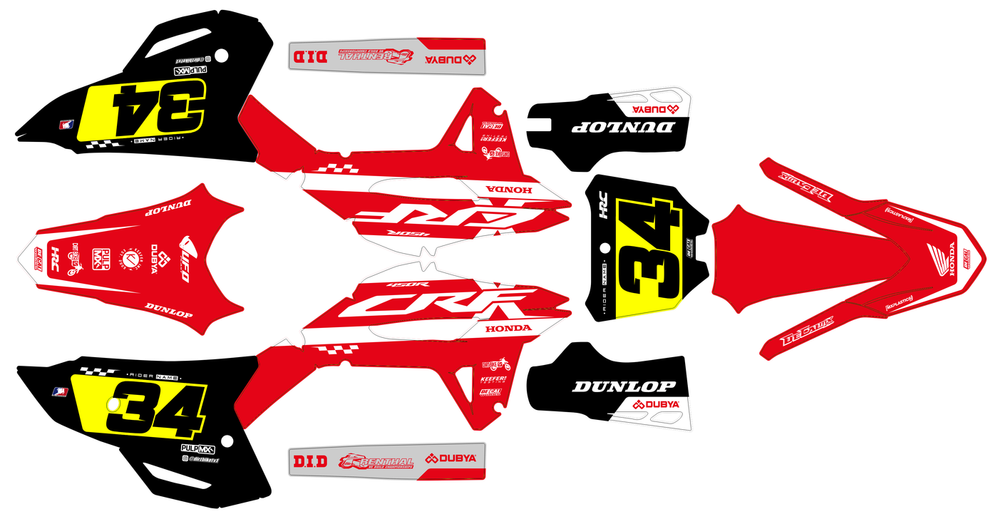 kit gráfico Honda CRF 250 2022-2024 & CRF 450 2021-2024 - VELTRIX