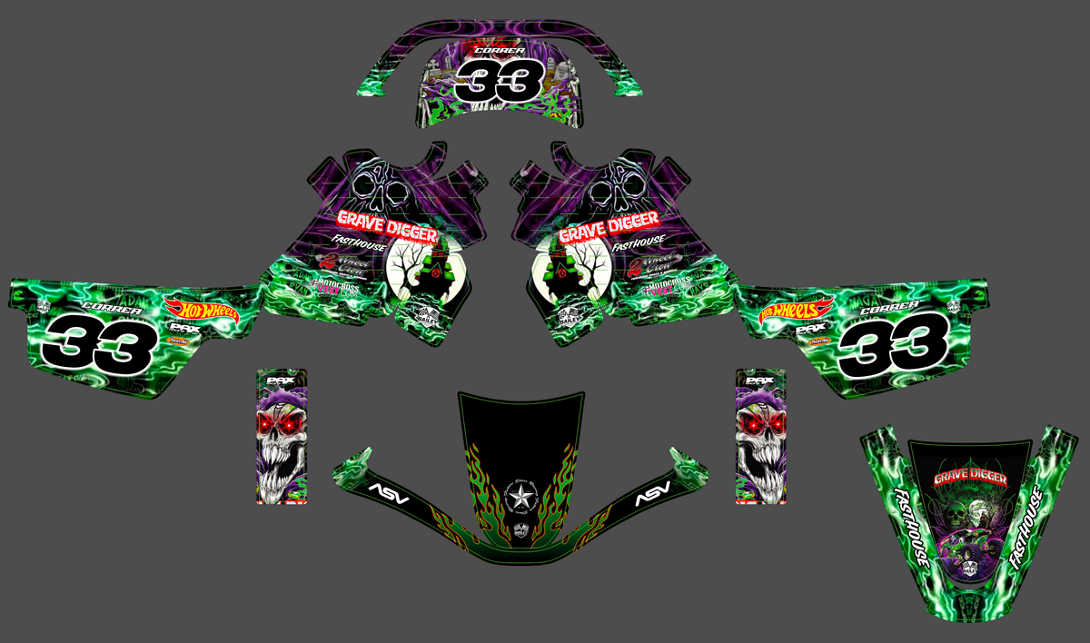 graphics kit YAMAHA PIWI PW 50 80 1990-2025 - VORTIX
