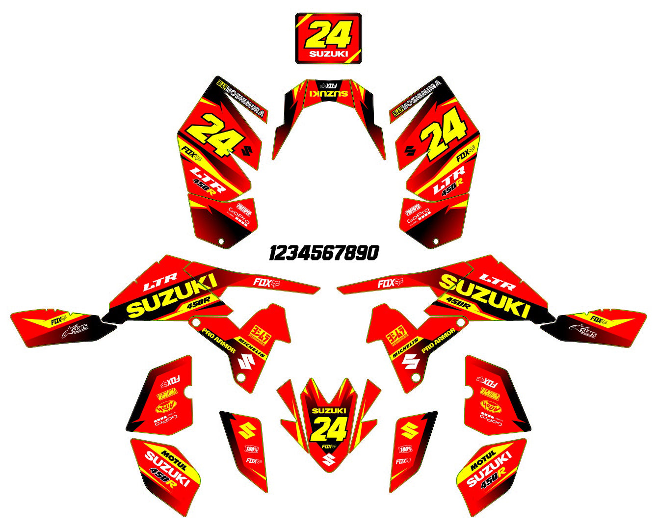 Kit déco SUZUKI LTR 450 - VORTX