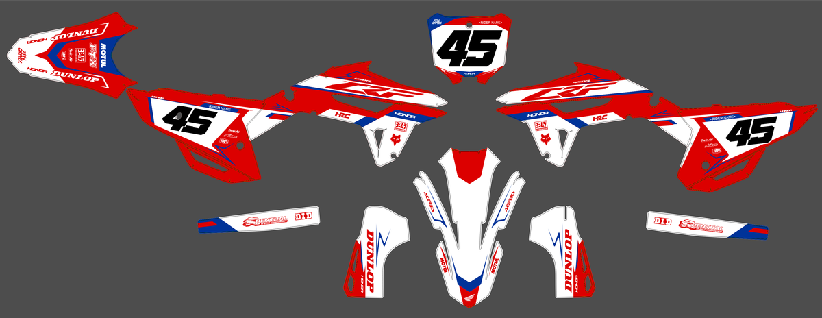 Honda CRF 250 2022-2024 & CRF 450 2021-2024 graphics kit - TORQON