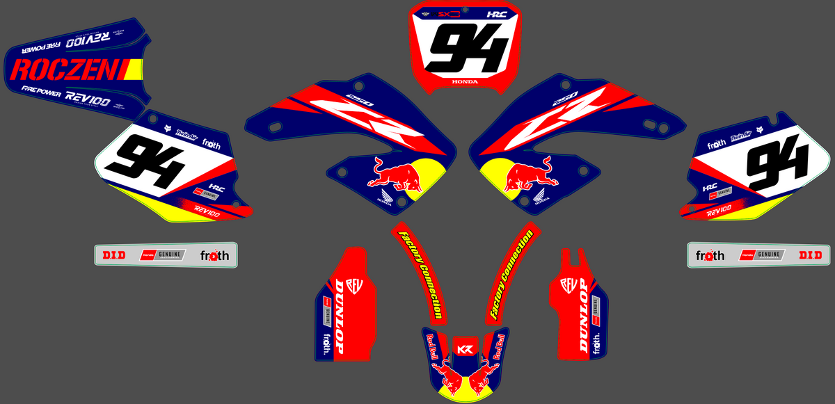 graphics kit HONDA CR 125-250 2000-2001 - DYNAROX