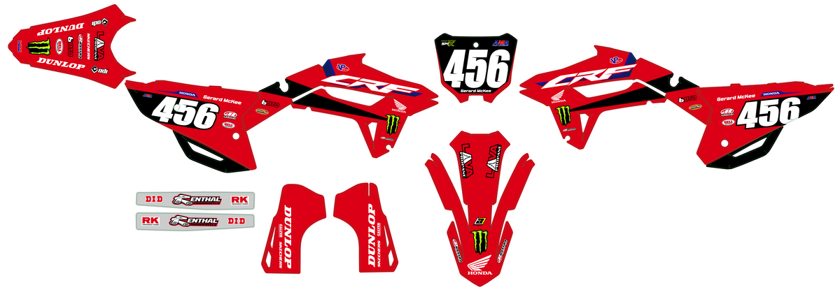 Honda CRF 250 2022-2024 & CRF 450 2021-2024 graphics kit - ZYNOVA