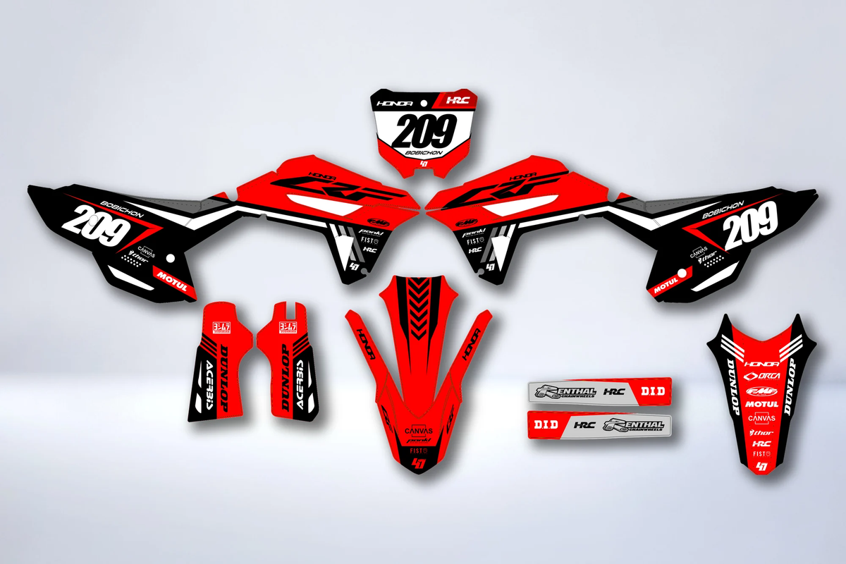 Kit déco Honda CRF 250 2022-2024 & CRF 450 2021-2024 - VYPRON
