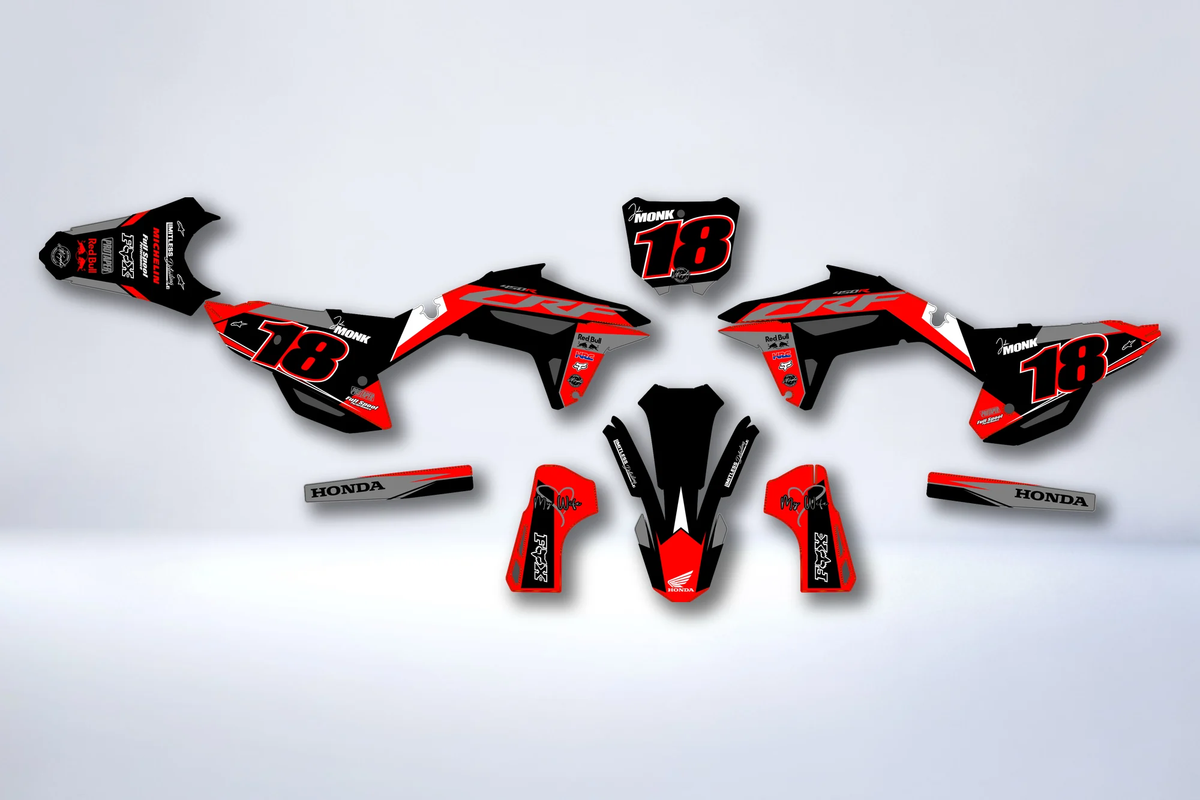 Kit autocolantes Honda CRF 250 2022-2024 & CRF 450 2021-2024 - IGNITRO